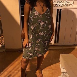 Green Flower print Dress!